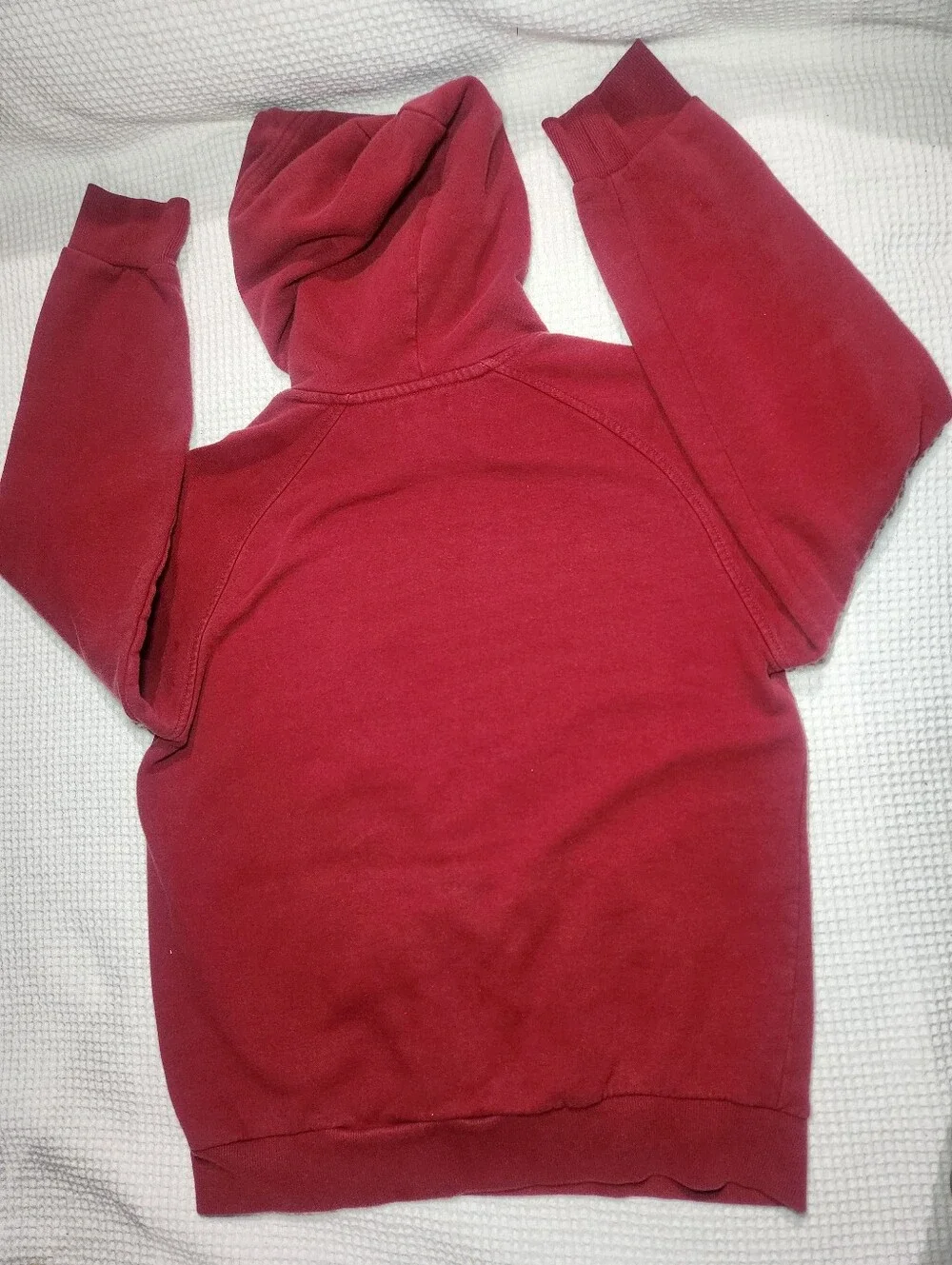 True Religion Red Hoodie with Black Graphic Size M